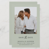 Modernes Gerahmtes Foto Save the Date (Vorne/Hinten)