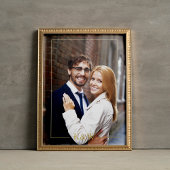 Modernes Gerahmtes Monogramm Foliendrucke