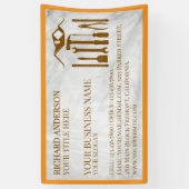 Modernes Gerät zur Reparatur von Auto aus weißem M Banner (Vertikal)