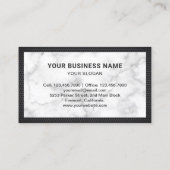 Modernes Gerät zur Reparatur von Auto aus weißem M Visitenkarte (Rückseite)