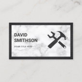 Modernes Gerät zur Reparatur von Auto aus weißem M Visitenkarte (Vorderseite)