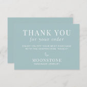 Modernes Geschäft Dankeskarte (Vorne/Hinten)