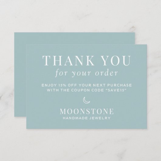 Modernes Geschäft Dankeskarte (Vorne/Hinten)