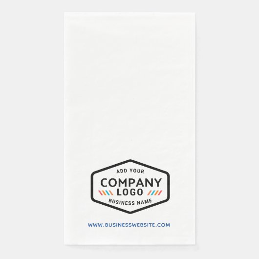 Modernes Geschäft-Logo und benutzerdefinierte Unte Serviette (Vorderseite)