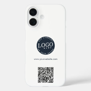 Modernes Geschäft-Logo und Website-QR-Code für Mit iPhone 16 Hülle