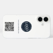 Modernes Geschäft-Logo und Website-QR-Code für Mit Case-Mate iPhone Hülle (Rückseite (Horizontal))