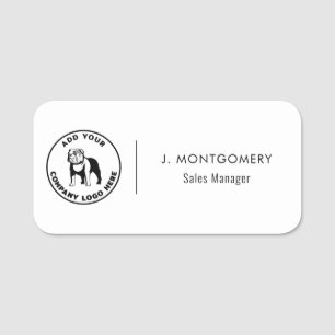 Modernes Geschäft-Logo Vet Tech Mitarbeiter Magnet Namensschild