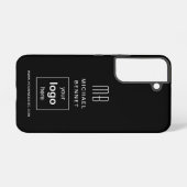 Modernes Geschäft mit benutzerdefinierten Schwarze Samsung Galaxy Hülle (Rückseite (Horizontal))