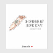 Modernes Geschäft mit Beruflichen Logos für Bäcker Aufkleber (Blatt)