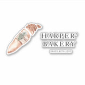 Modernes Geschäft mit Beruflichen Logos für Bäcker Aufkleber (Vorderseite)