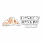 Modernes Geschäft mit Beruflichen Logos für Bäcker Aufkleber (Vorderseite)