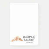 Modernes Geschäft mit Beruflichen Logos für Bäcker Post-it Klebezettel (Vorderseite)