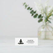Modernes Geschäft mit Beruflichen Logos für Yoga-I Mini Visitenkarte (Stehend Vorderseite)