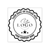 MODERNES GESCHÄFT | Personalisiertes Firmenlogo Gummistempel (Prägung)