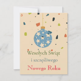 Modernes Geschäft Polnisch Weihnachten Wesołych Św