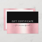 MODERNES GESCHÄFTSBESCHEINIGUNG (Vorne/Hinten)