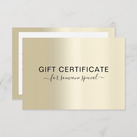 MODERNES GESCHÄFTSBESCHEINIGUNG (Vorne/Hinten)