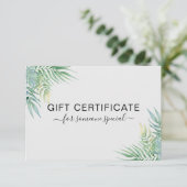 MODERNES GESCHÄFTSBESCHEINIGUNG TROPISCHES Geschen (Stehend Vorderseite)