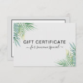 MODERNES GESCHÄFTSBESCHEINIGUNG TROPISCHES Geschen (Vorne/Hinten)