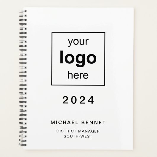 Modernes Geschäftslogo 2024 Planer (Vorderseite)