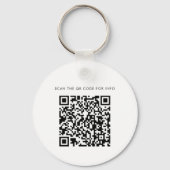Modernes Geschäftslogo QR-Code Werbeindividuell Schlüsselanhänger (Rückseite)