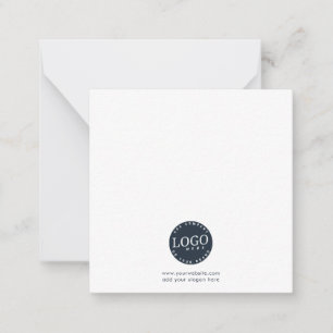 Modernes Geschäftslogo und Firmenmitarbeiter Mitteilungskarte