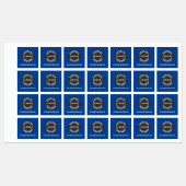 Modernes Geschäftslogo und Firmenwebsite Etiketten (Blatt)