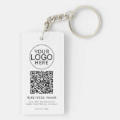 Modernes Geschäftslogo Unternehmens-QR-Code benutz Schlüsselanhänger (Rückseite)