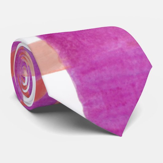 Modernes Geschäftsmodell Abstraktes Blau Pink Krawatte (Gerollt)