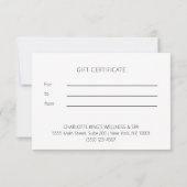 MODERNES GESCHÄFTSZEUGNIS (Rückseite)