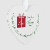 Modernes Geschenk der Liebe zu Weihnachten Ornament (Vorderseite)