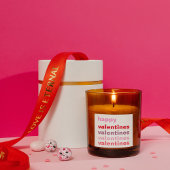 Modernes Geschenk des Happy Valentines Quadratischer Aufkleber