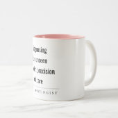 Modernes Geschenk eines Motivierend Radiologen mit Zweifarbige Tasse (VorderseiteRechts)