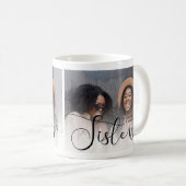 Modernes Geschenk für das Script-Foto Kaffeetasse (VorderseiteRechts)