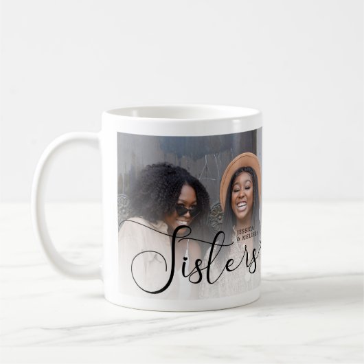 Modernes Geschenk für das Script-Foto Kaffeetasse (Links)
