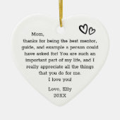 Modernes Geschenk für das Zitat von Mutter Schrift Keramik Ornament (Vorne)