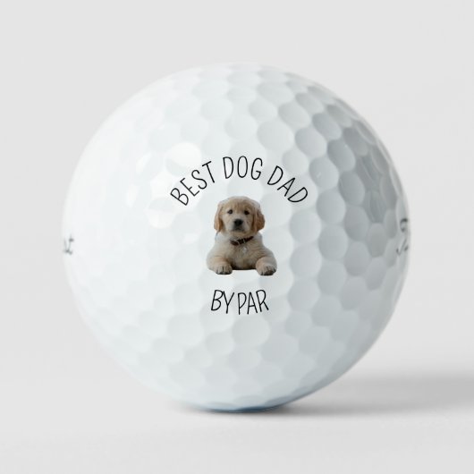 Modernes Geschenk für den Vater des Vaters Golfball (Vorderseite)