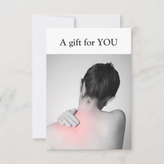 Modernes Geschenk für Massagetherapeuten (Vorderseite)