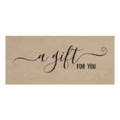 Modernes Geschenk für Minimalistische Kraft Werbekarte (Vorne)