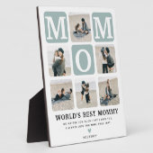 Modernes Geschenk für Niedliche MAMA im Multi-Foto Fotoplatte (Seite)