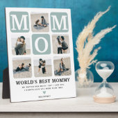 Modernes Geschenk für Niedliche MAMA im Multi-Foto Fotoplatte (Seite)