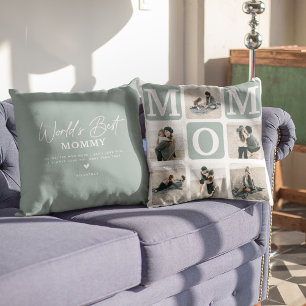 Modernes Geschenk für Niedliche MAMA im Multi-Foto Kissen