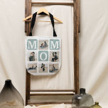 Modernes Geschenk für Niedliche MAMA im Multi-Foto Tasche<br><div class="desc">Erstellen Sie Ihre eigene MAMA Tote-Tasche mit einer modernen Gitterkollektion mit mehreren Fotos und anpassbarem Text. Dieses Design umfasst 6 Fotos in abgerundeten Eckplätzen, einen MAMA-Text, den Sie in eine beliebige Farbe ändern können, und eine World's Best Mommy Rückseite. Personalisieren Sie das Herz und die Namen der Kinder für ein...</div>
