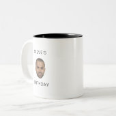 Modernes Geschenk für Personalisierten Kaffee mit Zweifarbige Tasse (Vorderseite Links)