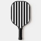 Modernes Geschenk für Schwarz-weiße Abschlüsse Pickleball Schläger (Rückseite)