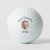 Modernes Geschenk für Vater oder Opa Personalisier Golfball (Vorderseite)