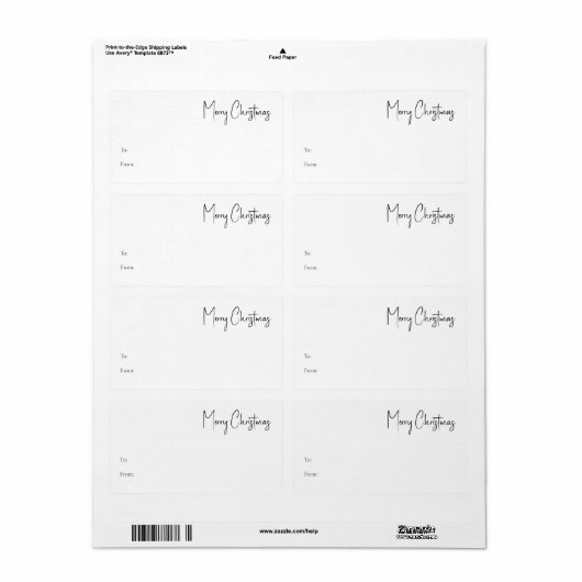 Modernes Geschenk für Weihnachts-Drehbuch (Vorne)