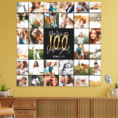 Modernes Geschenk zum 100. Geburtstag mit mehreren Leinwanddruck (Insitu (Wohnzimmer))