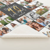 Modernes Geschenk zum 90. Geburtstag mit mehreren  Sherpadecke (3/4)