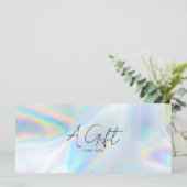 Modernes Geschenkgutachten für Holografie (Stehend Vorderseite)